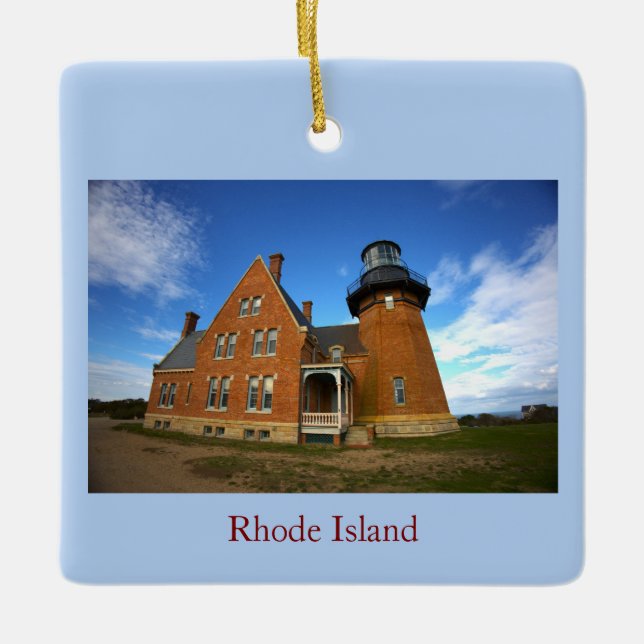 Enfeite de Farol de Rhode Island (Frente)