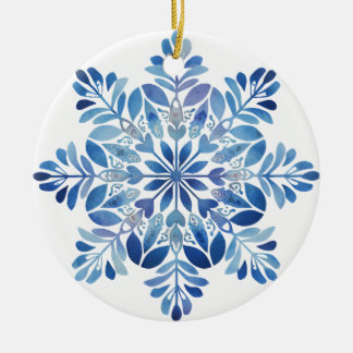 Enfeite de Floco de Neve de Abeto Azul | Natal Fol