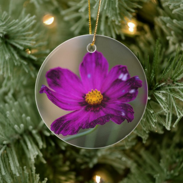 Enfeite de Flor Roxa (Árvore)
