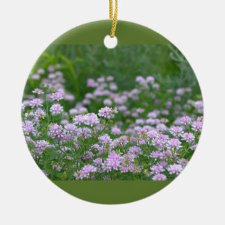 Enfeite de Foto de Flores Silvestres Roxas