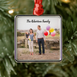 Enfeite de Foto Personalizado da Família