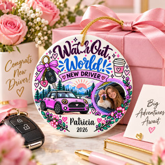 Enfeite de Foto Personalizado para Novo Motorista