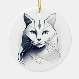 Enfeite de Gato Art Deco