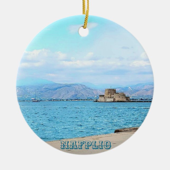 Enfeite de lembrança de Nafplio Grécia (Frente)