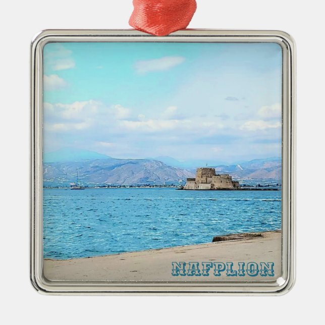 Enfeite de lembrança de Nafplion Grécia (Frente)