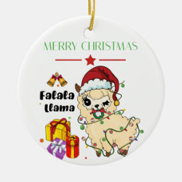 Enfeite de Lhama de Natal