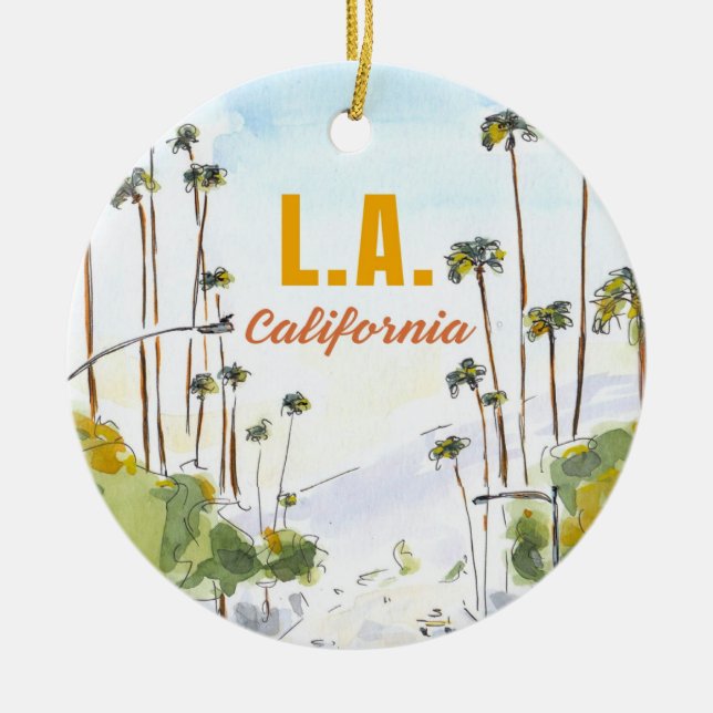 Enfeite de Los Angeles Califórnia (Frente)