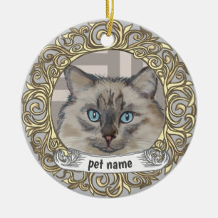 Enfeite de Memória Carinhosa de Gato Ragdoll