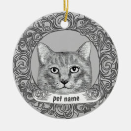 Enfeite de memória de gato querido