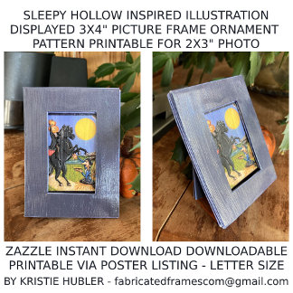 Enfeite de Moldura de Arte Sleepy Hollow para Foto