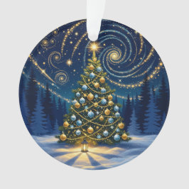 Enfeite de Natal 2025 – Árvore Noturna de Inverno 