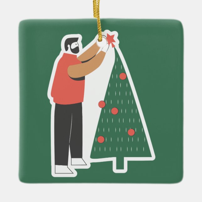 Enfeite de Natal Aconchegante (Frente)