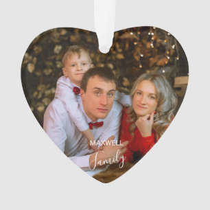 Enfeite de Natal Acrílico com Foto Personalizada d