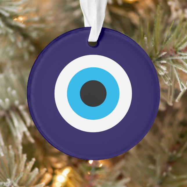 Enfeite de Natal acrílico Olho Mau Azul (Árvore)