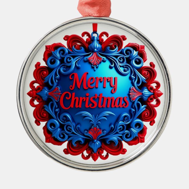 Enfeite de Natal Alegre Decorativo Elegante (Frente)