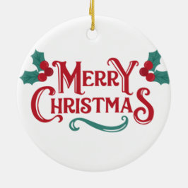 Enfeite de Natal Alegre | Lembrança Personalizada