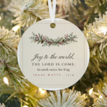 Enfeite de Natal Alegria ao Mundo