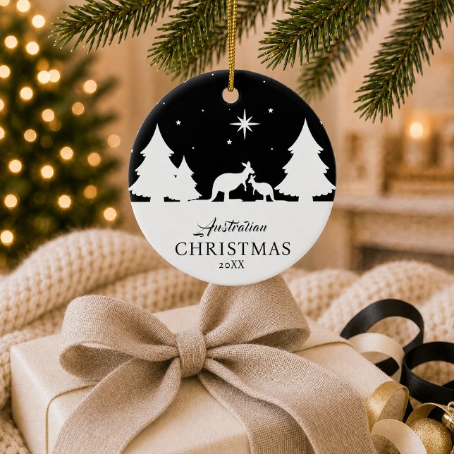 Enfeite de Natal Australiano de Canguru  (Criador carregado)