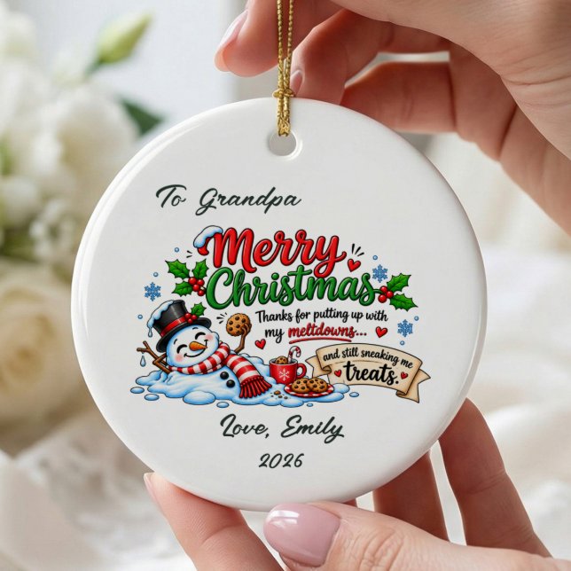 Enfeite de Natal Avô Derretimentos (Criador carregado)