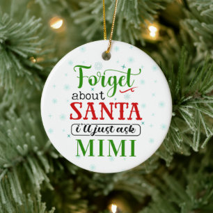 Enfeite de Natal Avó MIMI Esquecida Divertida