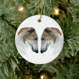 Enfeite de Natal Borzoi