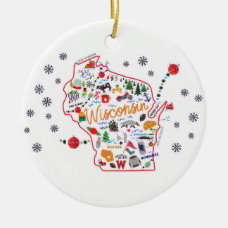 Enfeite de Natal Caprichoso de Wisconsin