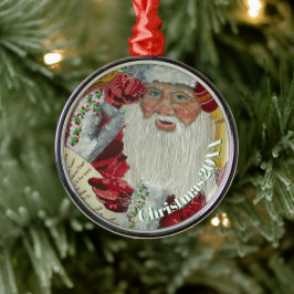 Enfeite de Natal Clássico Premium do Papai Noel -