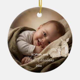 Enfeite de Natal com Foto do Primeiro Natal do Beb