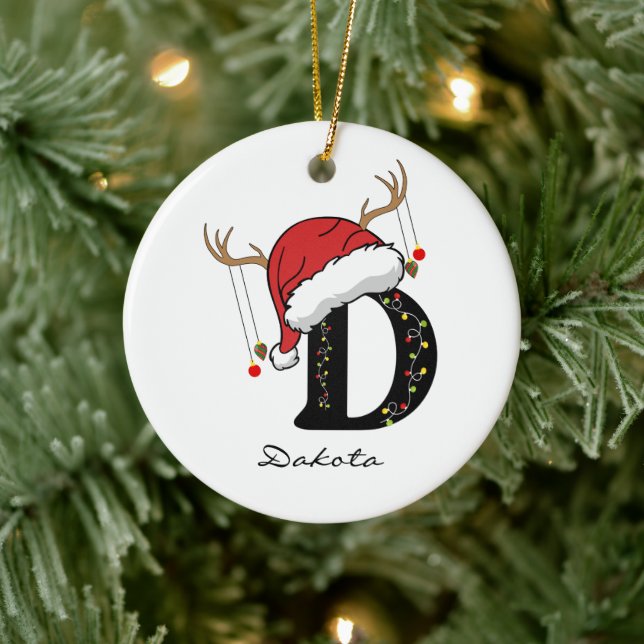 Enfeite de Natal com Monograma Personalizado para  (Árvore)