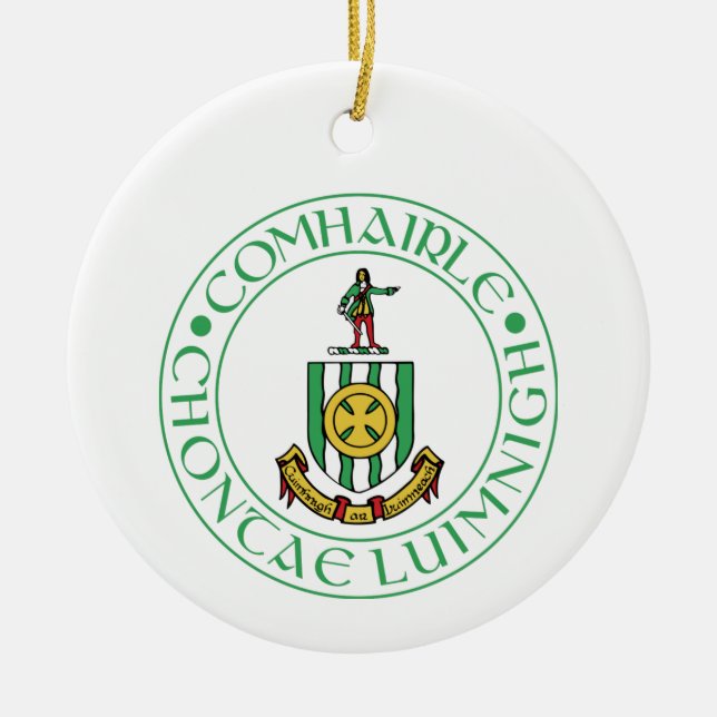 Enfeite de Natal da Condado de Limerick Irlanda (Frente)