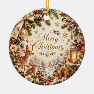 Enfeite de Natal da Floresta