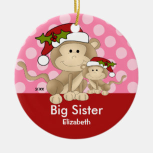 Enfeite de Natal da Irmã Mais Velha do Macaco do P