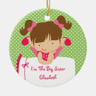 Enfeite de Natal da Irmã Mais Velha Menina Loira D
