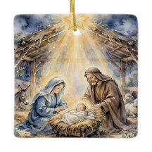 Enfeite de Natal da Natividade Cristã