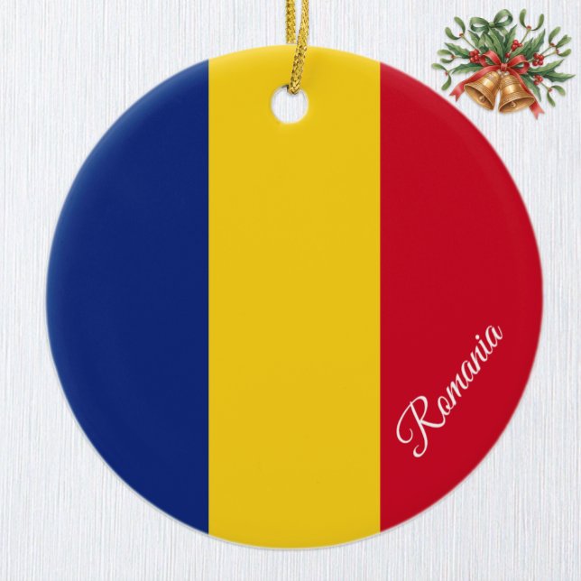 Enfeite de Natal da Romênia, Bandeira da Romênia (Romanian Flag Ornament / Christmas Romania)
