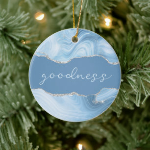 Enfeite de Natal de Ágata Inspirador de Bondade