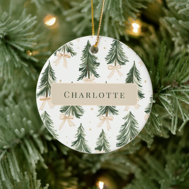 Enfeite de Natal de Árvore de Natal Personalizado  (Árvore)