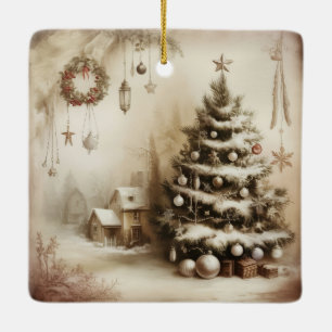 Enfeite de Natal de Árvore Vintage