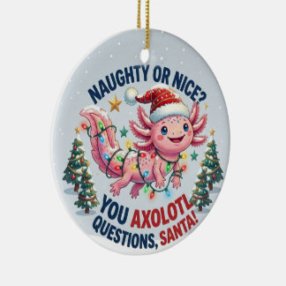 Enfeite de Natal de Axolote - Você tem Perguntas d