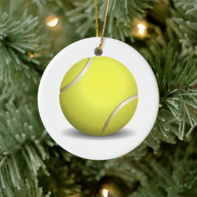 Enfeite de Natal de Bola de Tênis (Árvore)