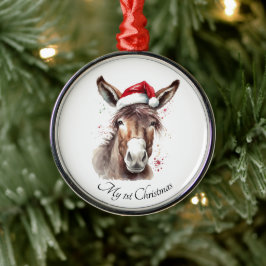 Enfeite de Natal de Burro Ocidental