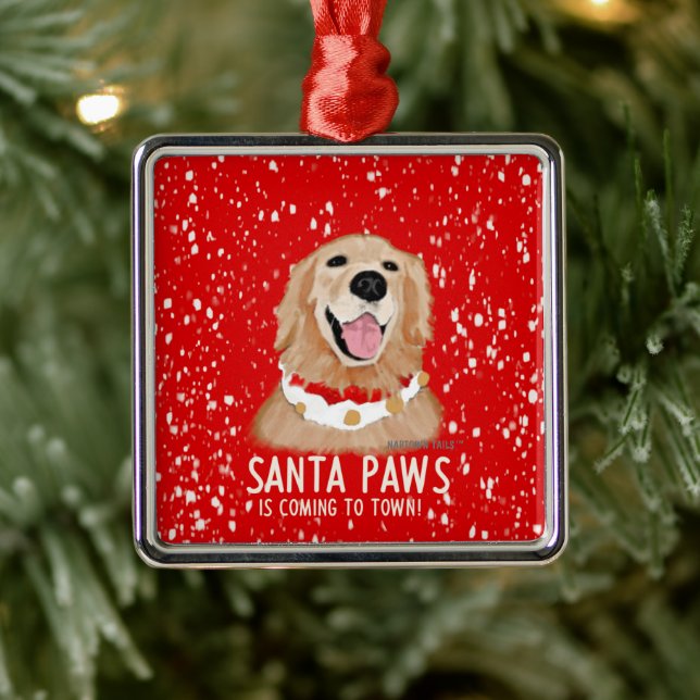 Enfeite de Natal de Cachorro Retriever Dourado (Árvore)