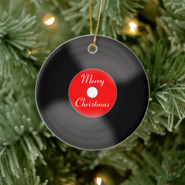 Enfeite de Natal de Disco (Árvore)