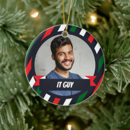 Enfeite de Natal de Escritório - CARA DA TI