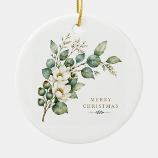 Enfeite de Natal de Eucalipto Botânico Elegante