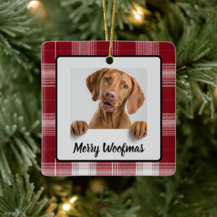 Enfeite de Natal de Foto de Cachorro Personalizado