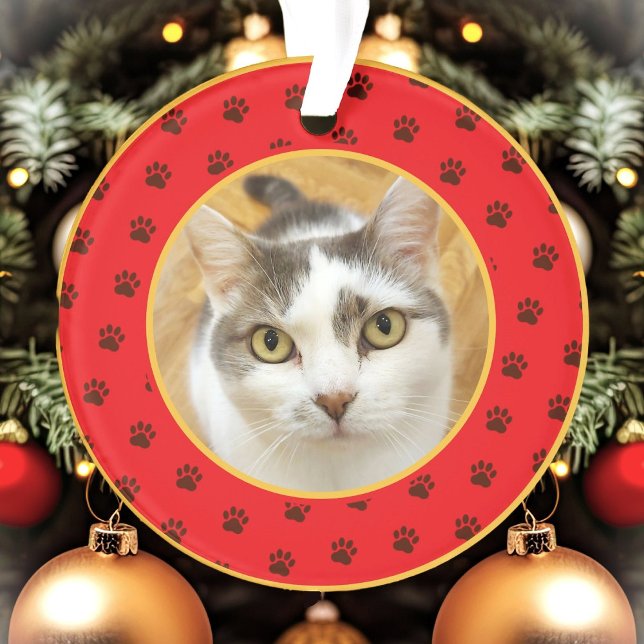 Enfeite de Natal de Foto de Pet Personalizado (Criador carregado)