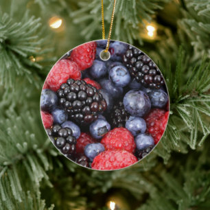 Enfeite de Natal de Frutas Vermelhas de Verão