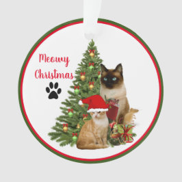 Enfeite de Natal de Gatos Amigáveis e Fofos