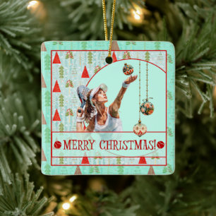 Enfeite de Natal de Padel – Natal Retro de Padel